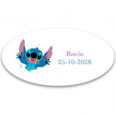 Cadeau enfant personnalisé stitch avec livre à bulles et bonbon