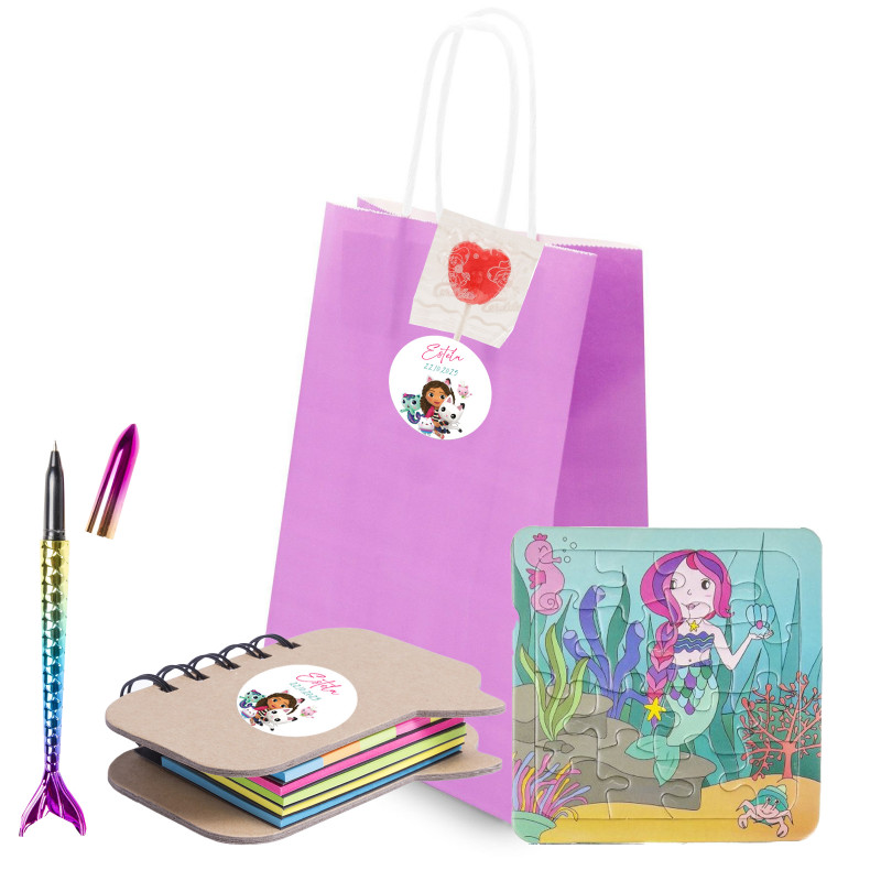 Gabby gato ensemble avec bloc notes stylo et puzzle