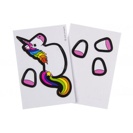 Cadeau thématique de princesses avec des licornes jeux et douceurs