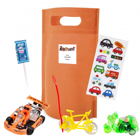 Sac de fête pour enfants patrulla canina avec des jouets et des autocollants