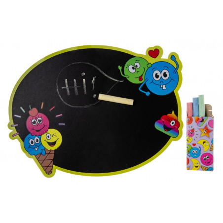 Tableau avec craies pour fêtes d'enfants