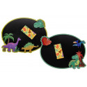 Tableau enfant dinosaures