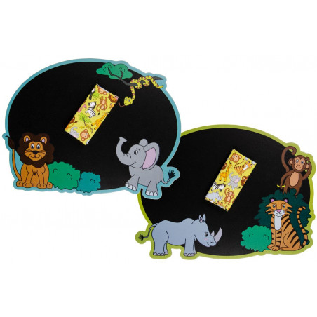 Tableau enfant avec craies pour invités à des fêtes d'enfants