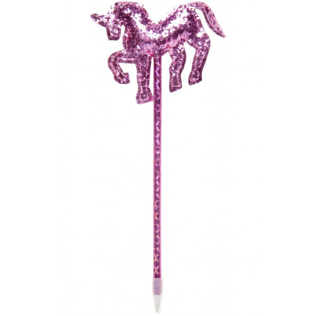 Stylo licorne avec paillettes