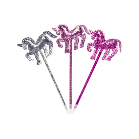 Stylo licorne avec paillettes