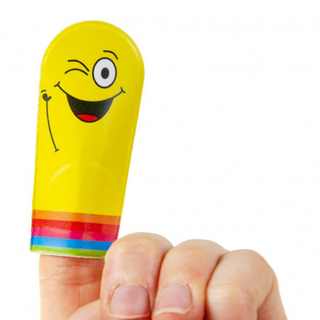 Emoji marionnette à doigt amusante avec des visages d émotion
