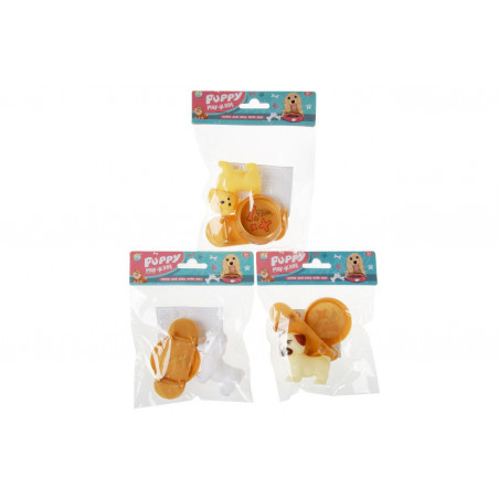 Chien miniature avec accessoires pour jeux d enfants