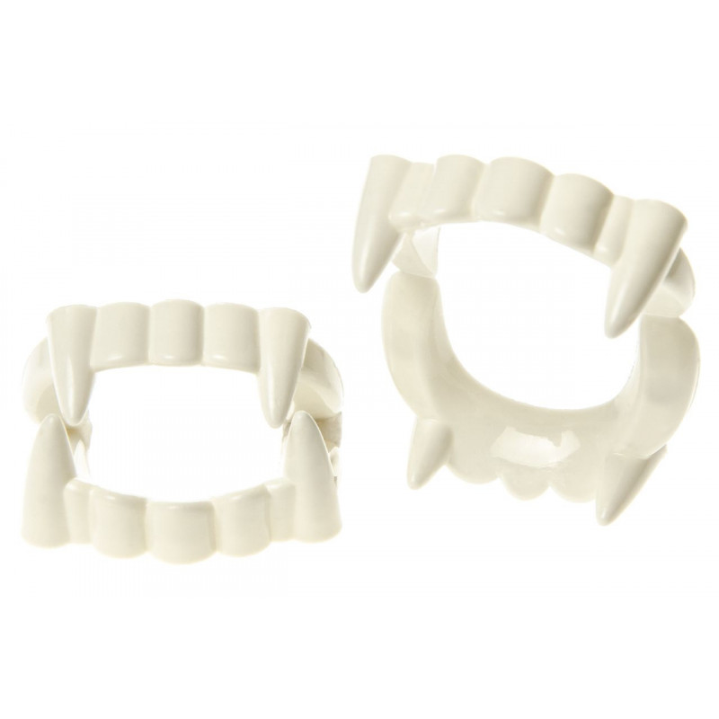 Dents de vampire en plastique pour fêtes et événements
