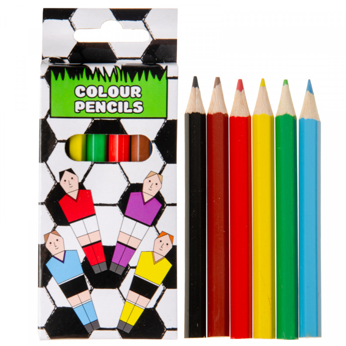 Crayons de couleur étui de football