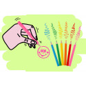 Emojis crayons de couleur