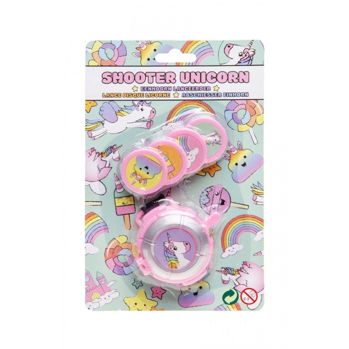 Lanceur de disques licorne