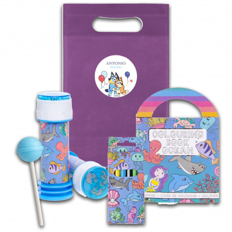 Bluey et bingo pack de cadeaux marins amusants