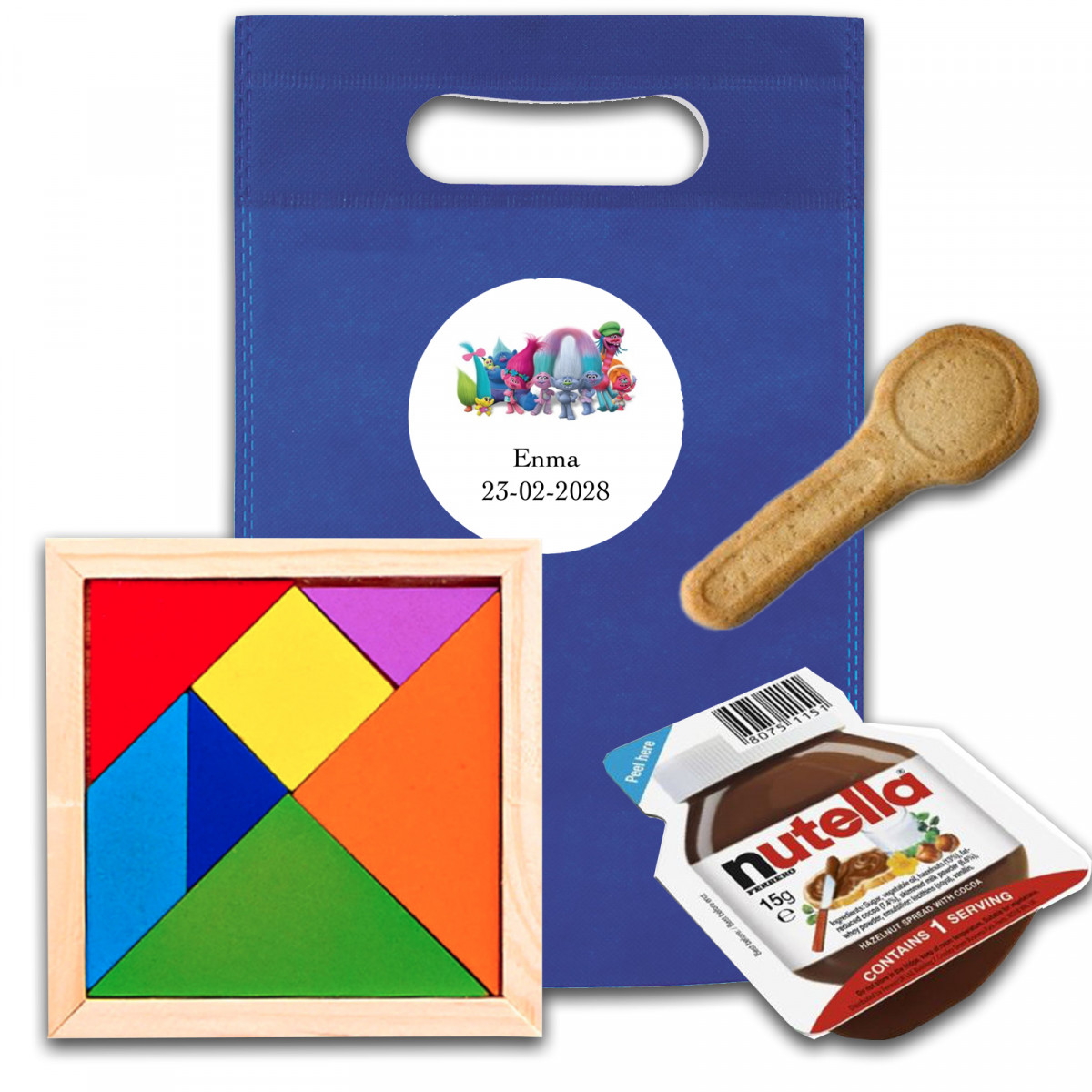 Trolls pack de fête pour enfants avec tangram
