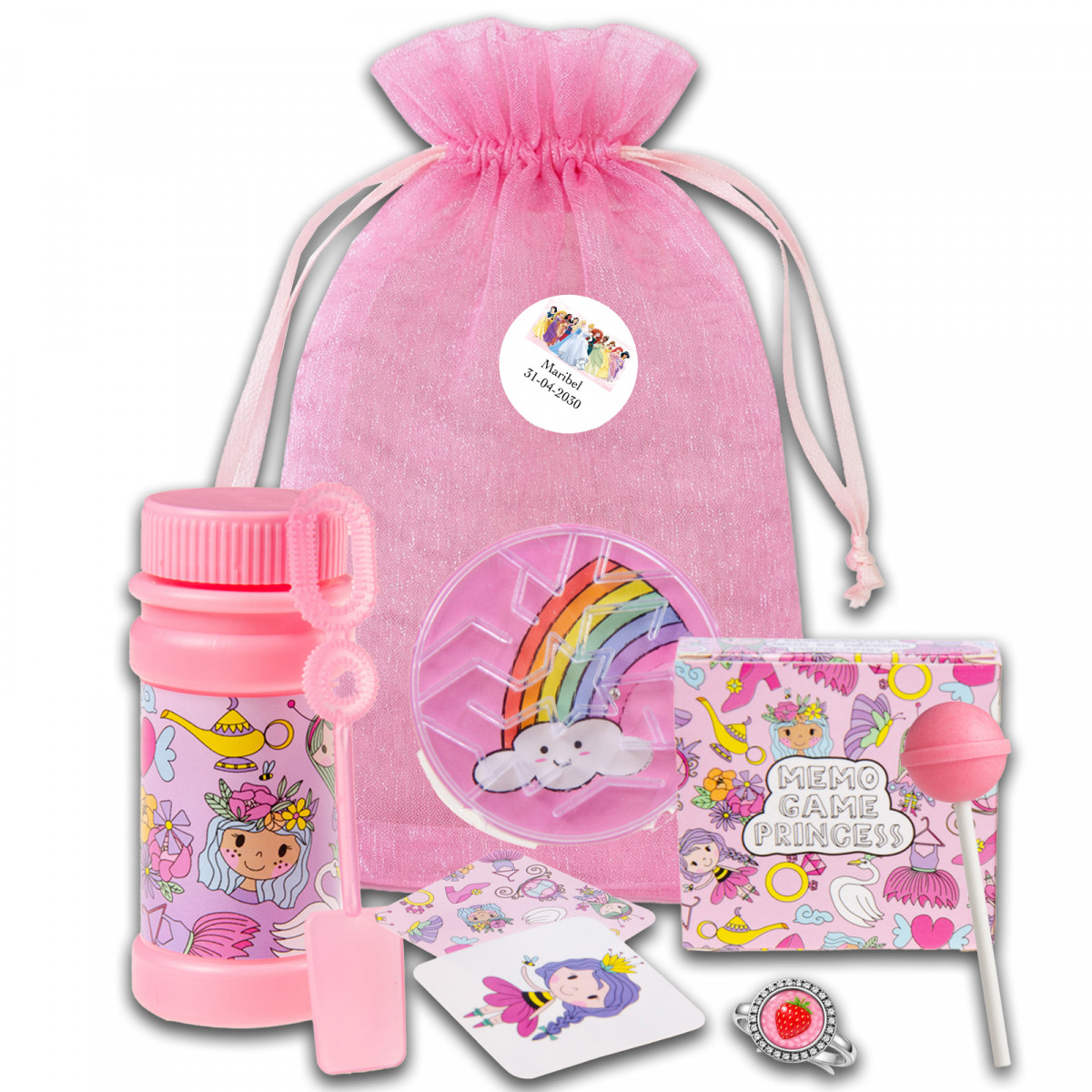 Princesses pack de détails pour invitées à des célébrations infantiles