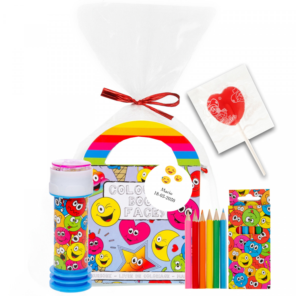 Pack de cadeaux pour enfants emoji pour anniversaires et événements personnalisés