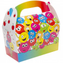Emojis boîte cadeau avec détail créatif et bonbons
