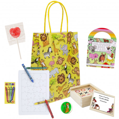 Sac Toy Story avec des cadeaux et des bonbons pour une fête à thème
