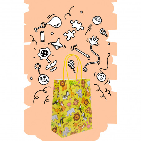 Sac Toy Story avec des cadeaux et des bonbons pour une fête à thème