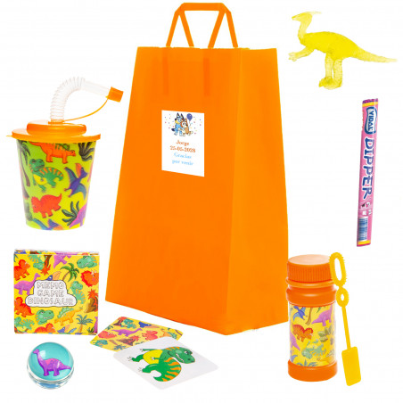 Bluey et Bingo sac de cadeaux pour enfants sur le thème des dinosaures