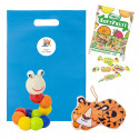 Winnie L'Ourson sac avec un ver en peluche et des bonbons