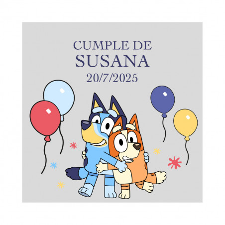 Pack personnalisé Bluey et Bingo idéal pour les célébrations d'enfants