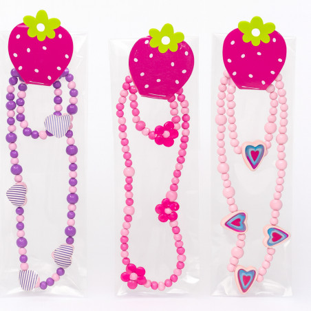 Princesses Disney sac fuchsia avec des détails pour les invitées et un bonbon
