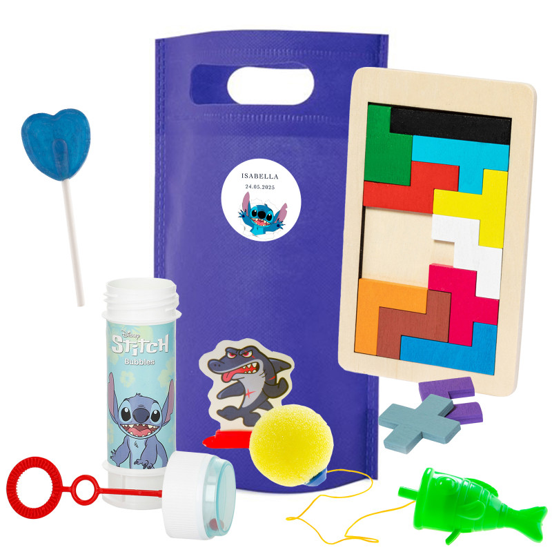 Pack de jeux amusants pour invités dans un sac