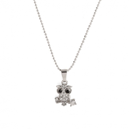 Collier fantaisie hibou