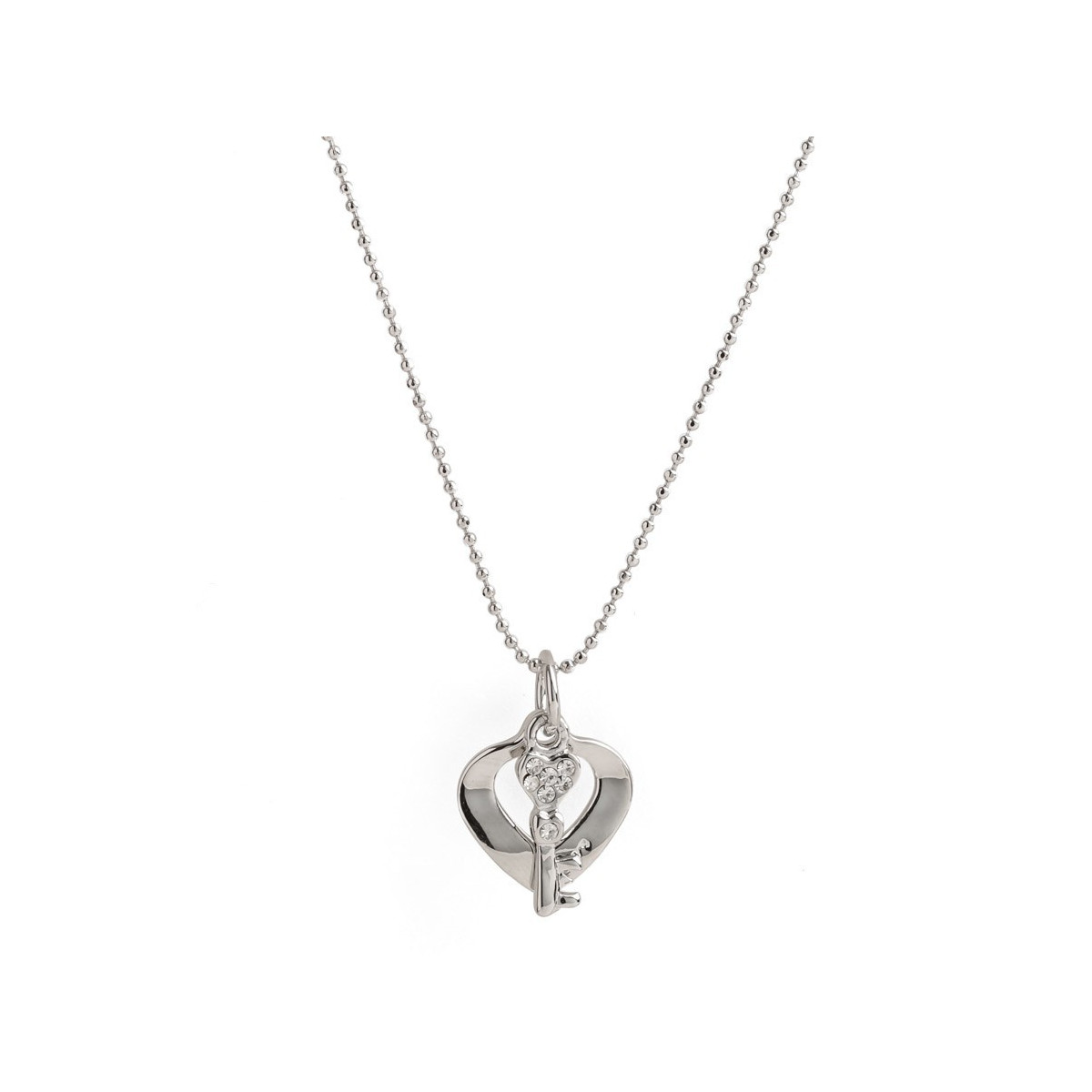 Pendentif cœur et clé