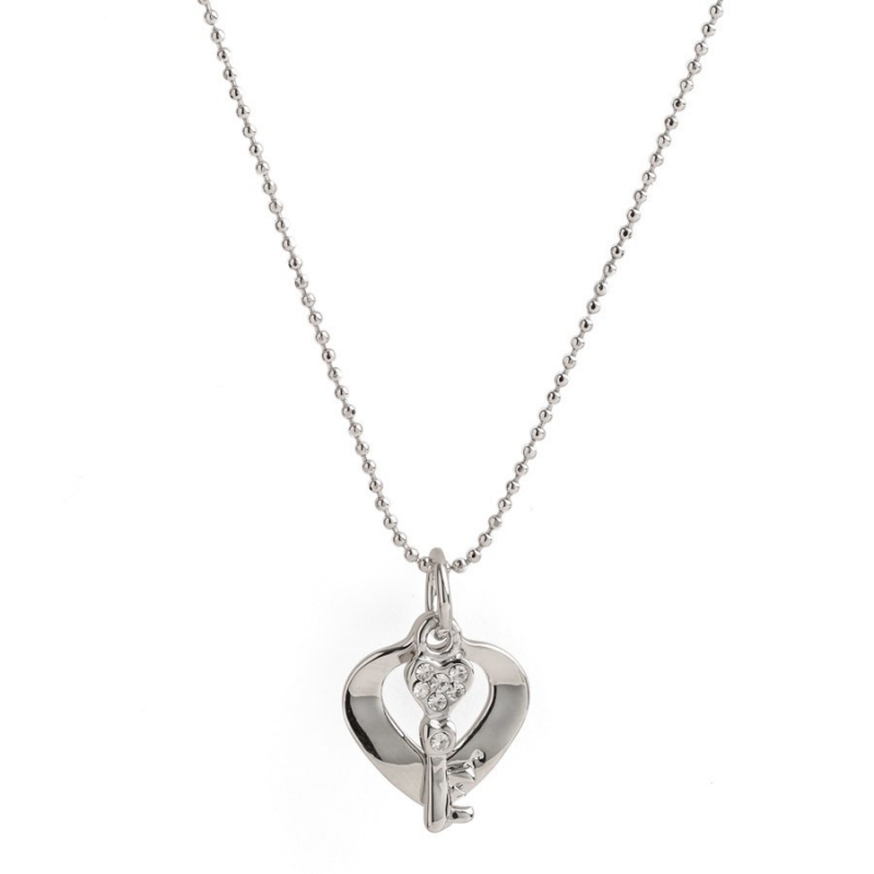 Pendentif cœur et clé