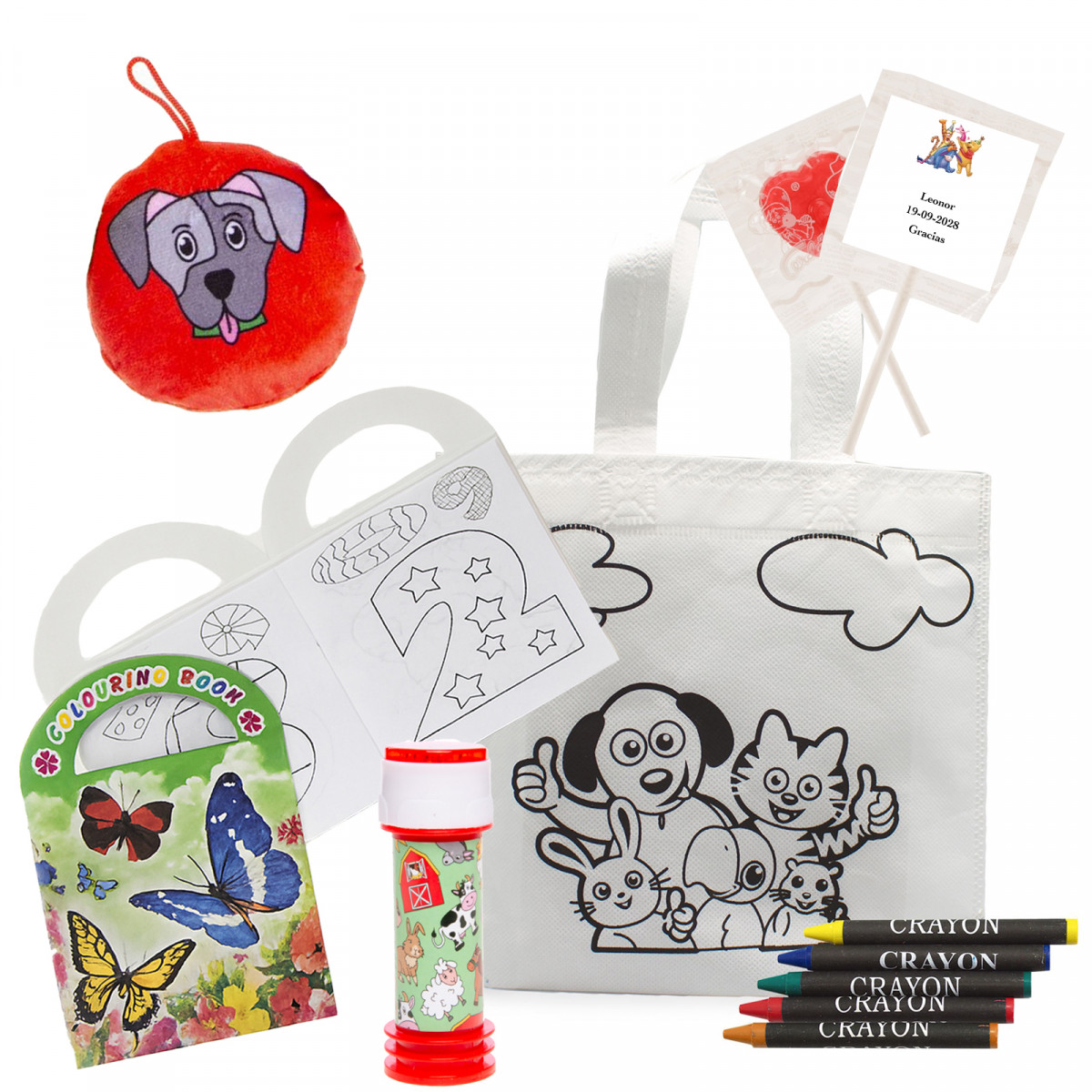 Winnie l'Ourson sac à colorier avec des cadeaux