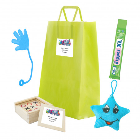Trolls jeu de trois en ligne personnalisé et peluche en forme de sac personnalisable