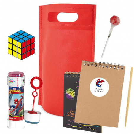 Cahier Spiderman, bulleur et cube de compétence