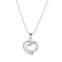 Pendentif double coeur