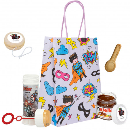 Sac Avengers avec bulles, yo-yo et Nutella
