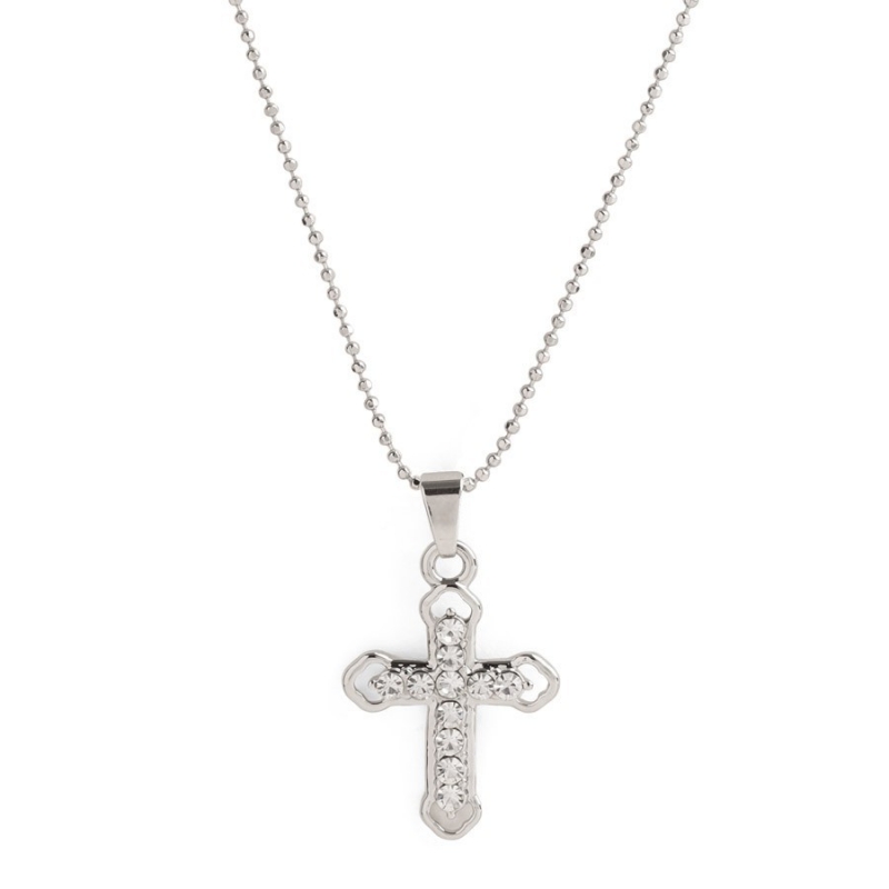 Pendentif croix en métal