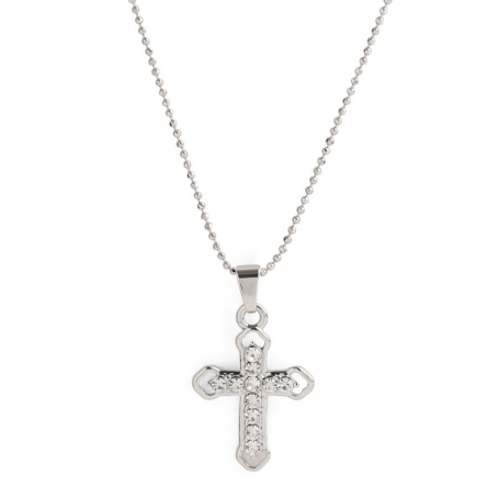 Pendentif croix en métal