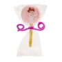 Serviette sucette avec adhésif pour fille de communion