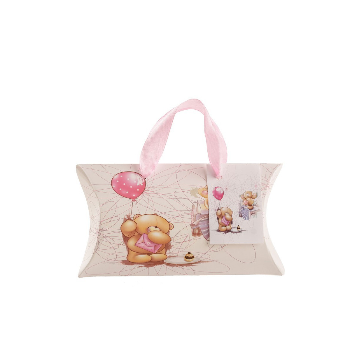 Boîte à oursons avec poignée pour des cadeaux