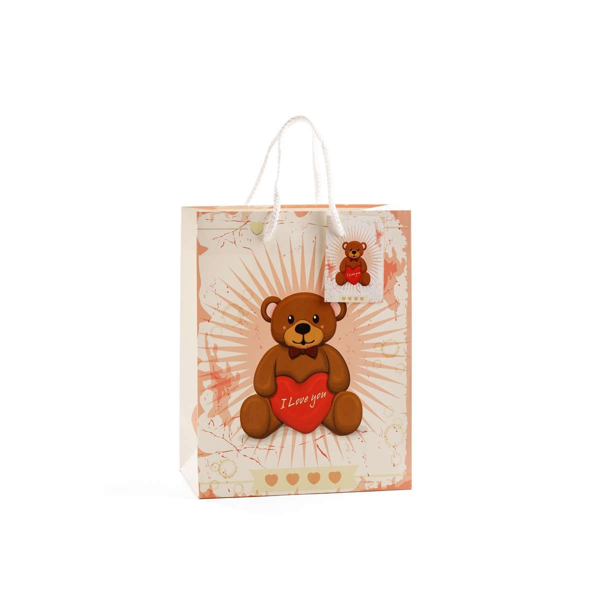 Sac ours en peluche moyen