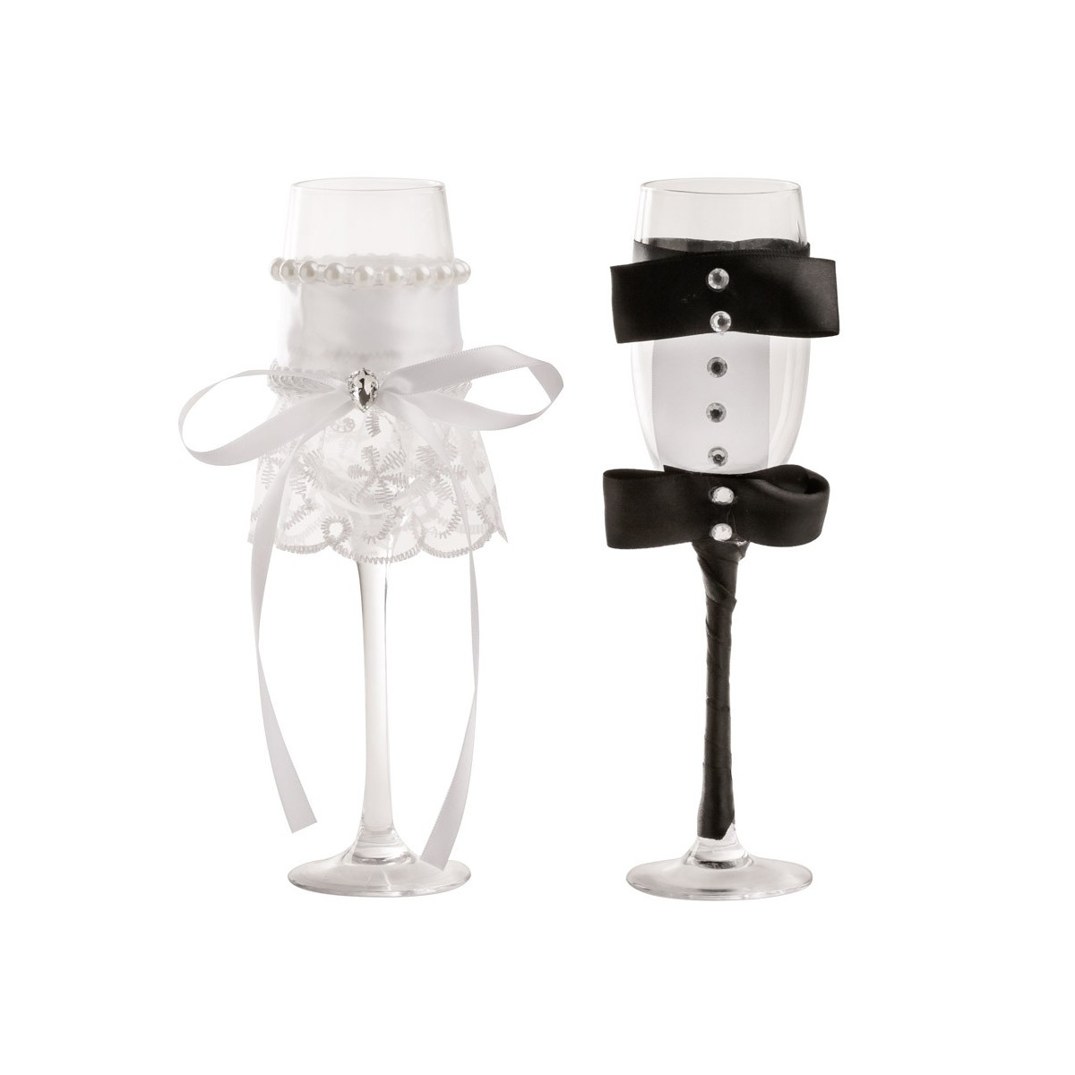 Verres originaux de mariage