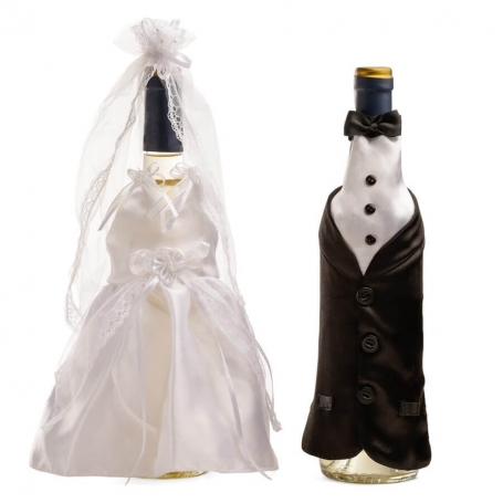 Fourreau de bouteille mariage