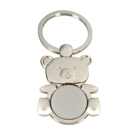 Porte-clés ours en métal