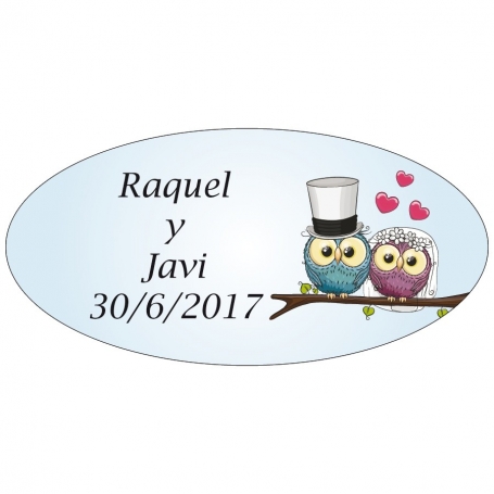 Étiquettes ovales originales