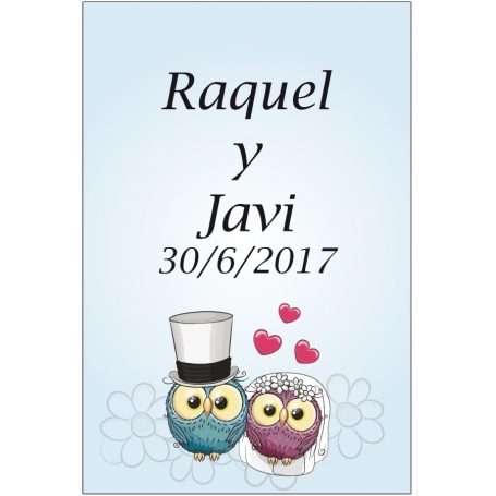 Étiquette de hibou