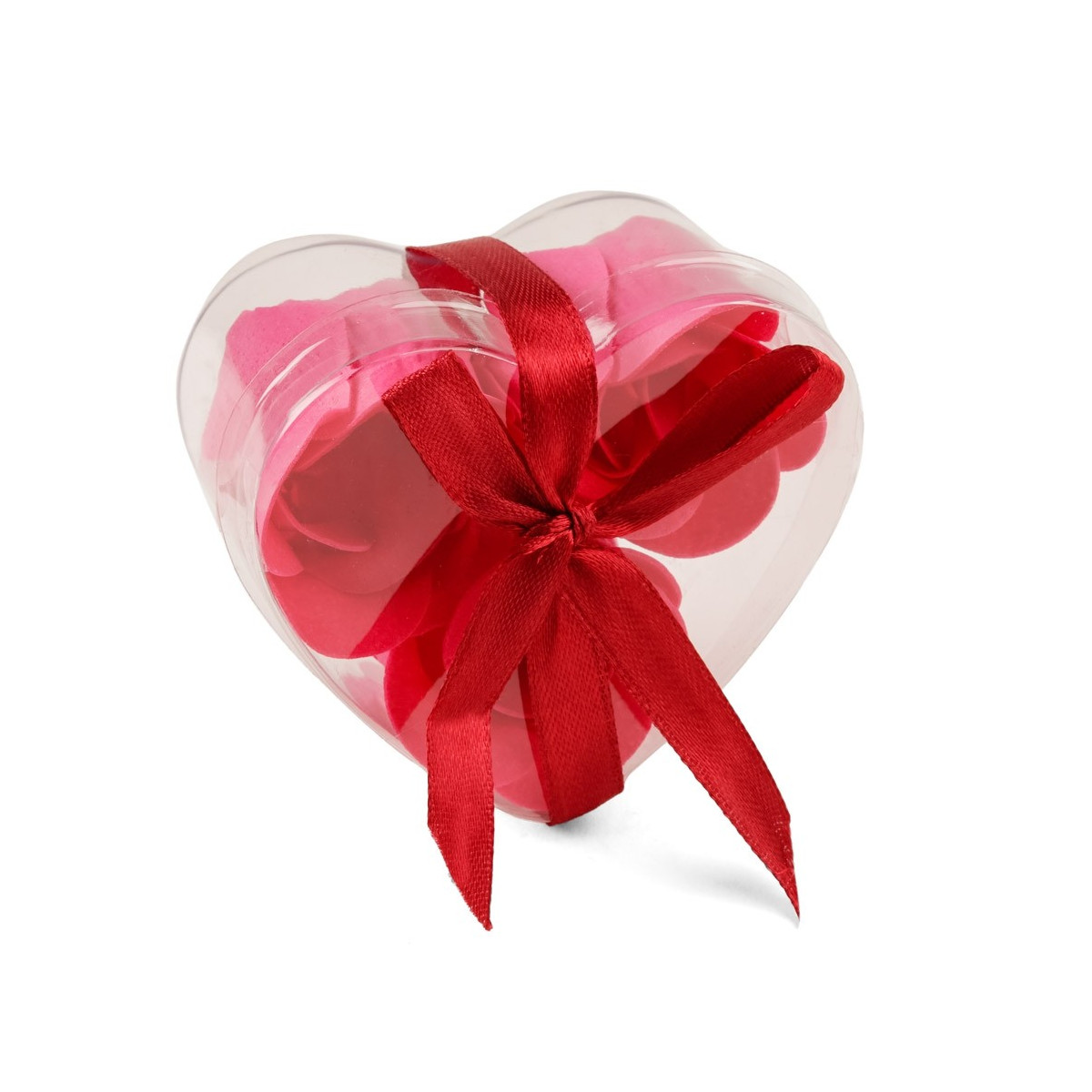 Roses de Savon en Boîte en Forme de Cœur Détail Romantique et Élégant