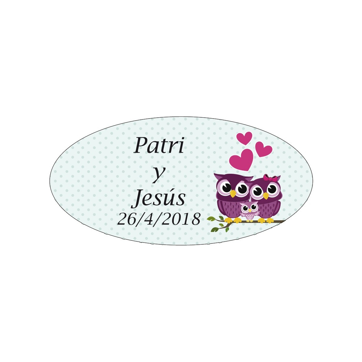Étiquettes bon marché hiboux