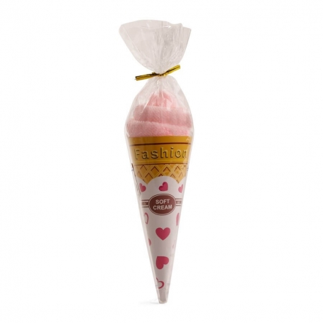 Serviettes en forme de glace à la fraise