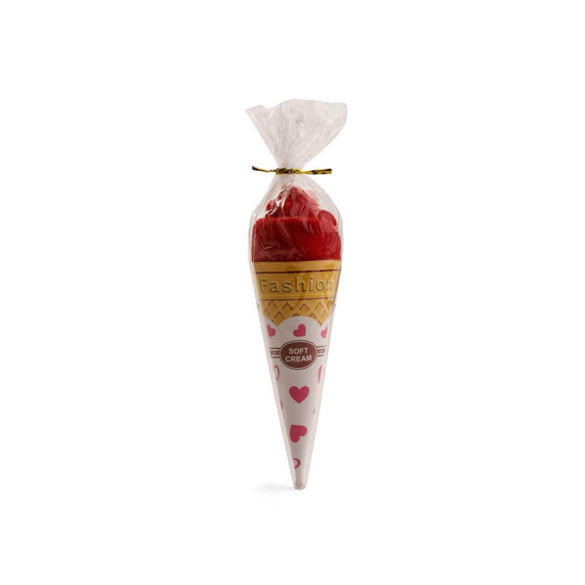 Serviettes en forme de glace rouge passion