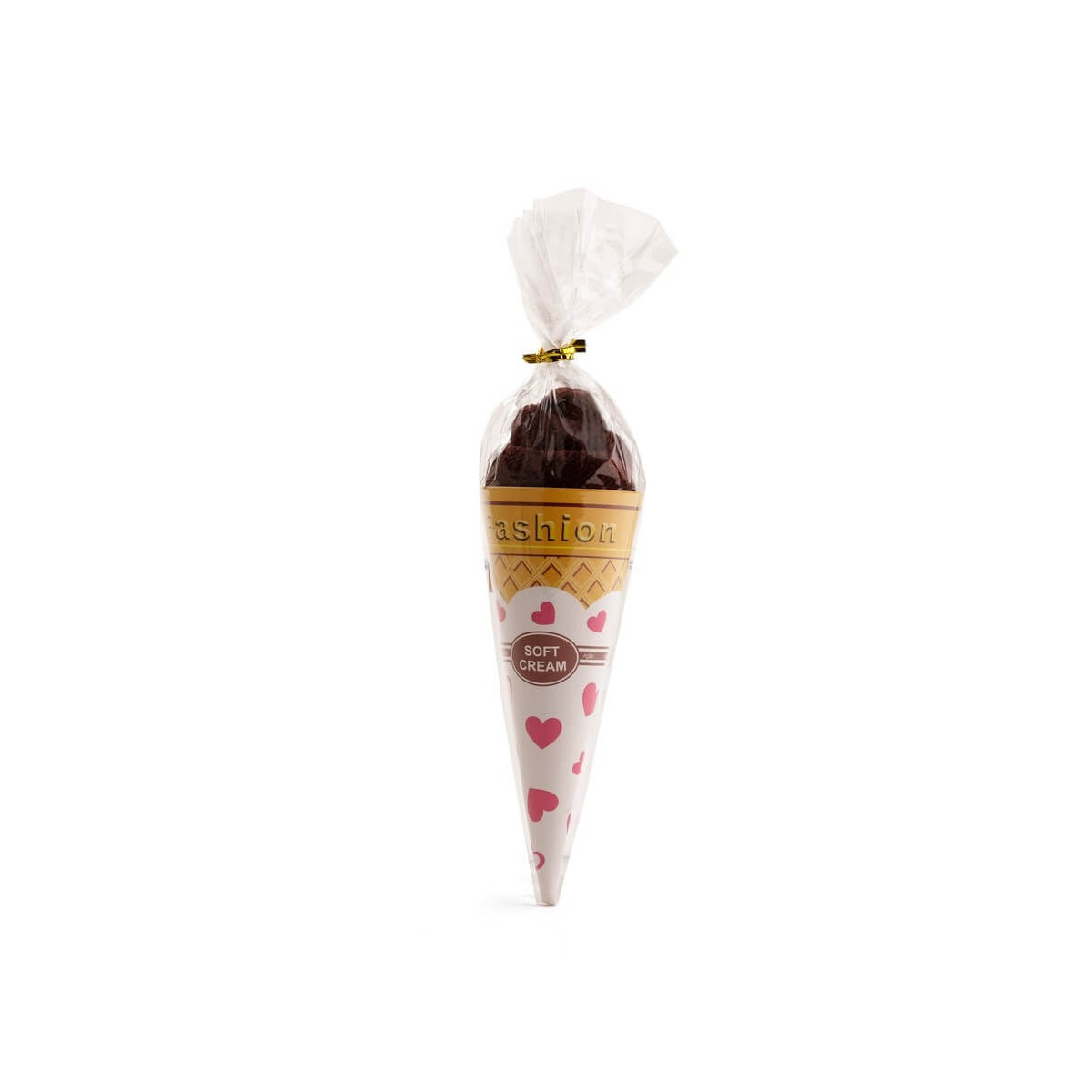 Serviettes en forme de glace au chocolat